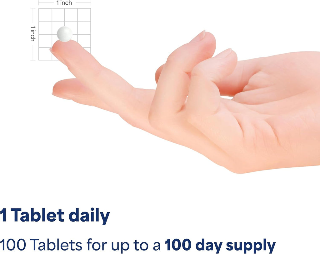 Puritan's Pride Premium Vitamin K 100mcg, Dietary Supplement for Bone, Joint, and Blood Clotting Health Support, 100 Day Supply, 100 Tablets