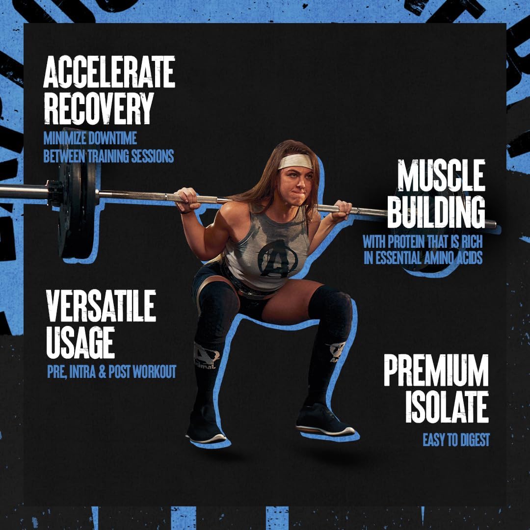 Clear Whey Isolate Protein Powder - Easy to Digest and Mix, 5g BCAA, Deliciously Juicy, Refreshing Anytime Drink for Men and Women, Blueberry Acai 500g (20 Servings)