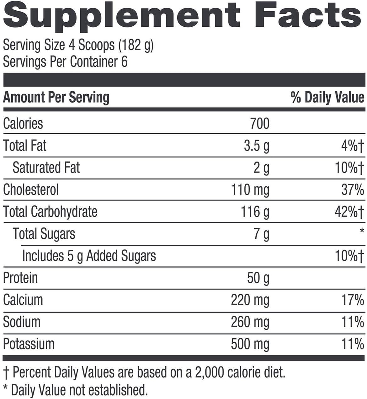 GNC Pro Performance Weight Gainer Protein Powder, 50g Protein, High Calorie, 700 Calories, Supports Mass and Muscle Recovery, MCT, BCAA, 3rd Party Tested, Vanilla Ice Cream, 6 Servings, 2.5 lbs
