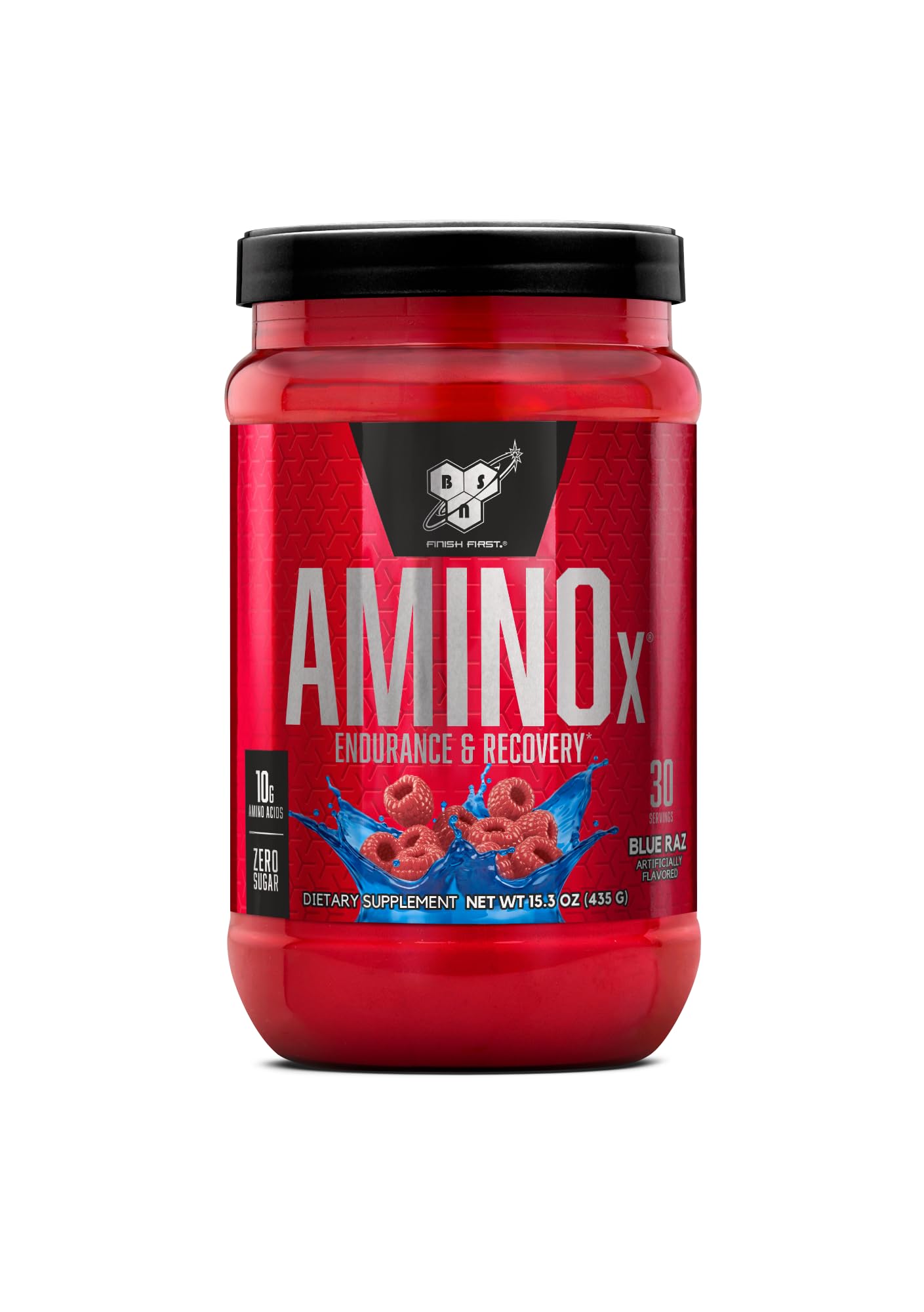BSN Amino X Muscle Recovery & Endurance Powder, BCAAs, 10 Grams of Amino Acids, Keto Friendly, Caffeine-Free, Support Endurance, Zero Sugar, Fruit Punch, 30 servings, 15.34 Ounce (Packaging May Vary)