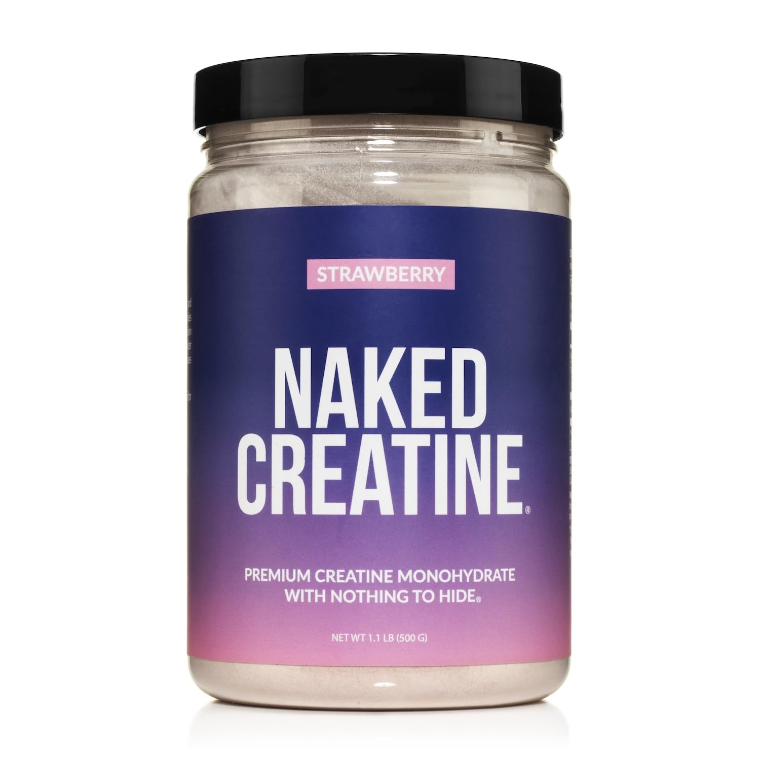 NAKED Pure Micronized Creatine Monohydrate – 200 Servings, 1,000g Bulk – Vegan, Non-GMO, Gluten & Soy Free - Muscle Building, Strength Training, Gym & Fitness Supplement