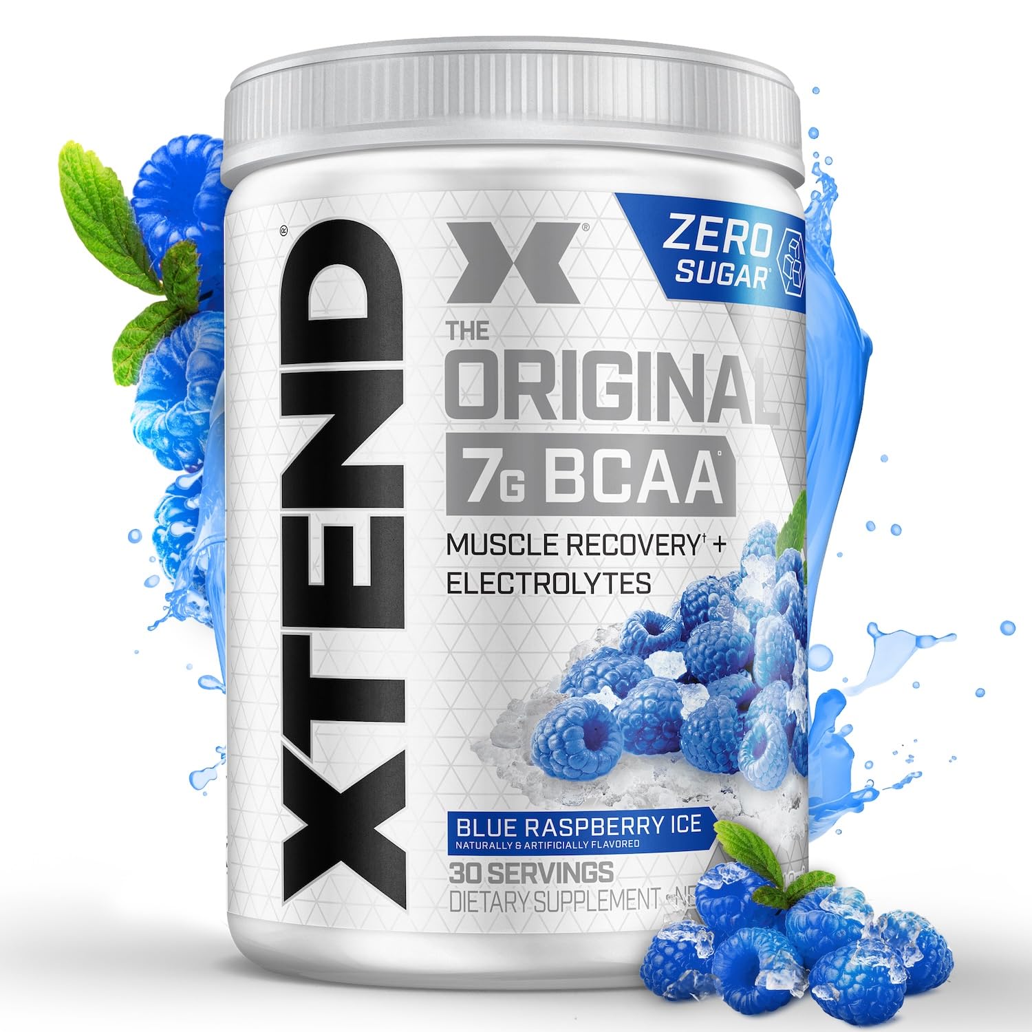 Xtend Original BCAA Powder 7g BCAA and 2.5g L-Glutamine, Sugar Free Post Workout Muscle Recovery Drink with Amino Acids for Men & Women, 30 Servings
