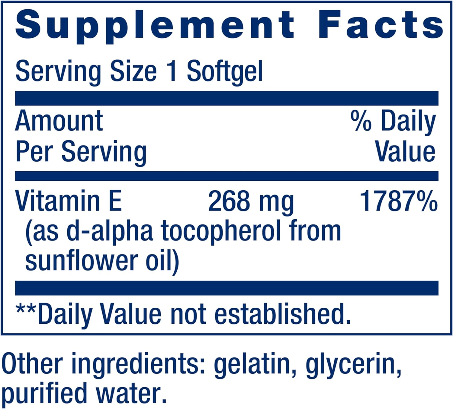 Life Extension Super Vitamin E, 268 mg (400 IU), Non-Synthetic Vitamin E Supplement Promotes Whole-Body Health, Gluten-Free, Non-GMO, 90 softgels