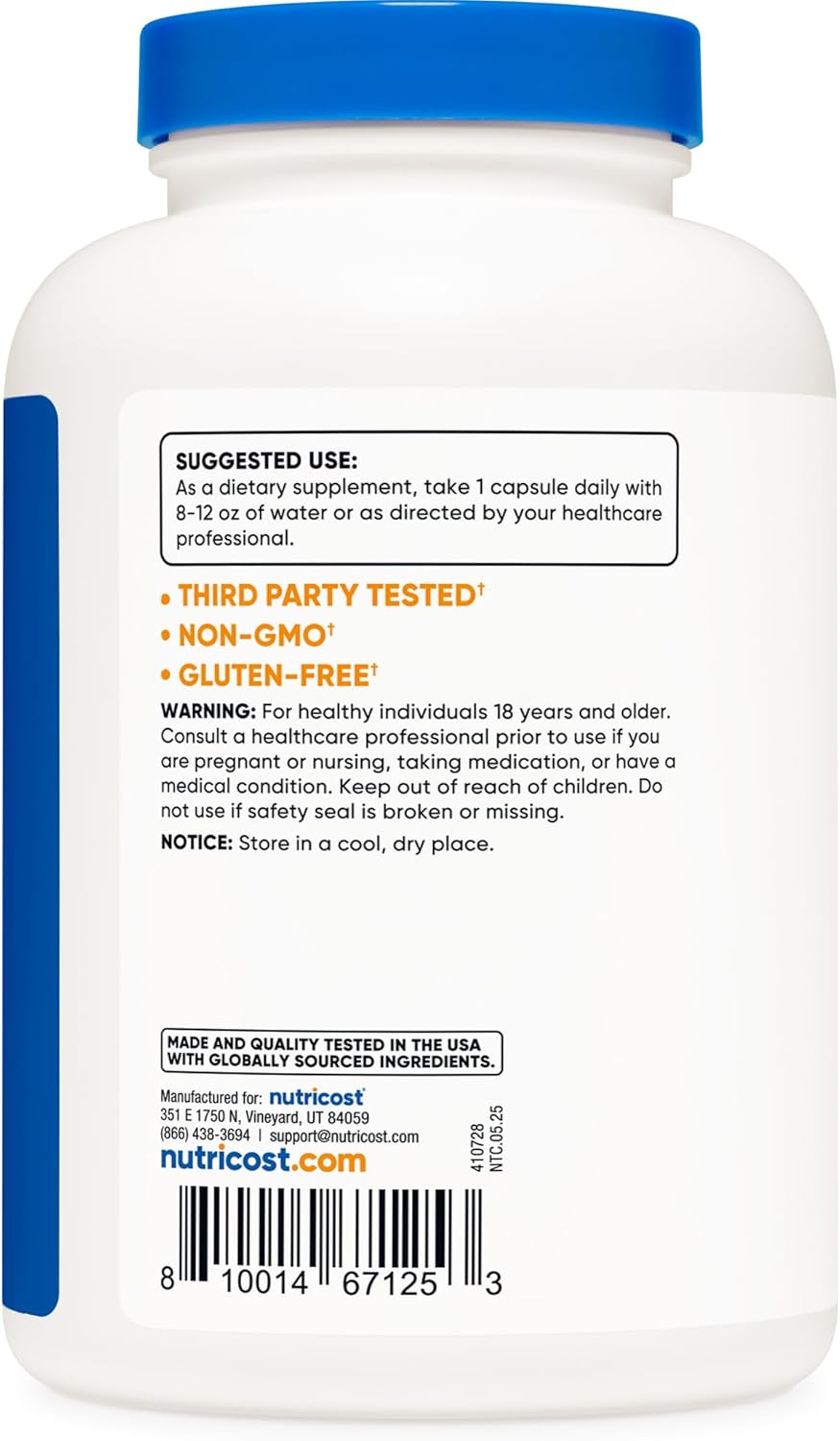 Nutricost L-Arginine L-Citrulline Complex 750mg, 240 Capsules - Non-GMO