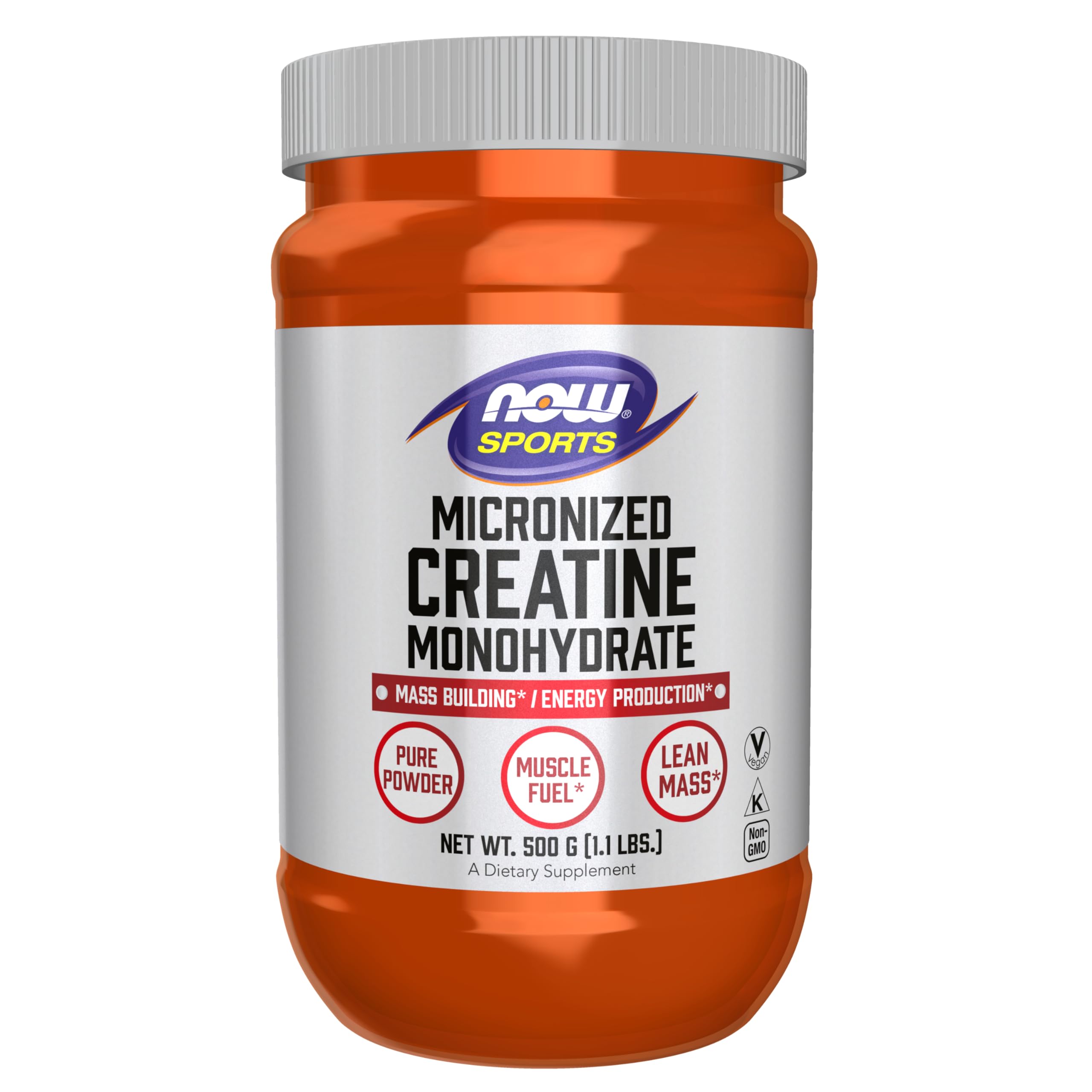 NOW Foods Sports Nutrition, Creatine Monohydrate Powder, Mass Building*/Energy Production*, 8-Ounce