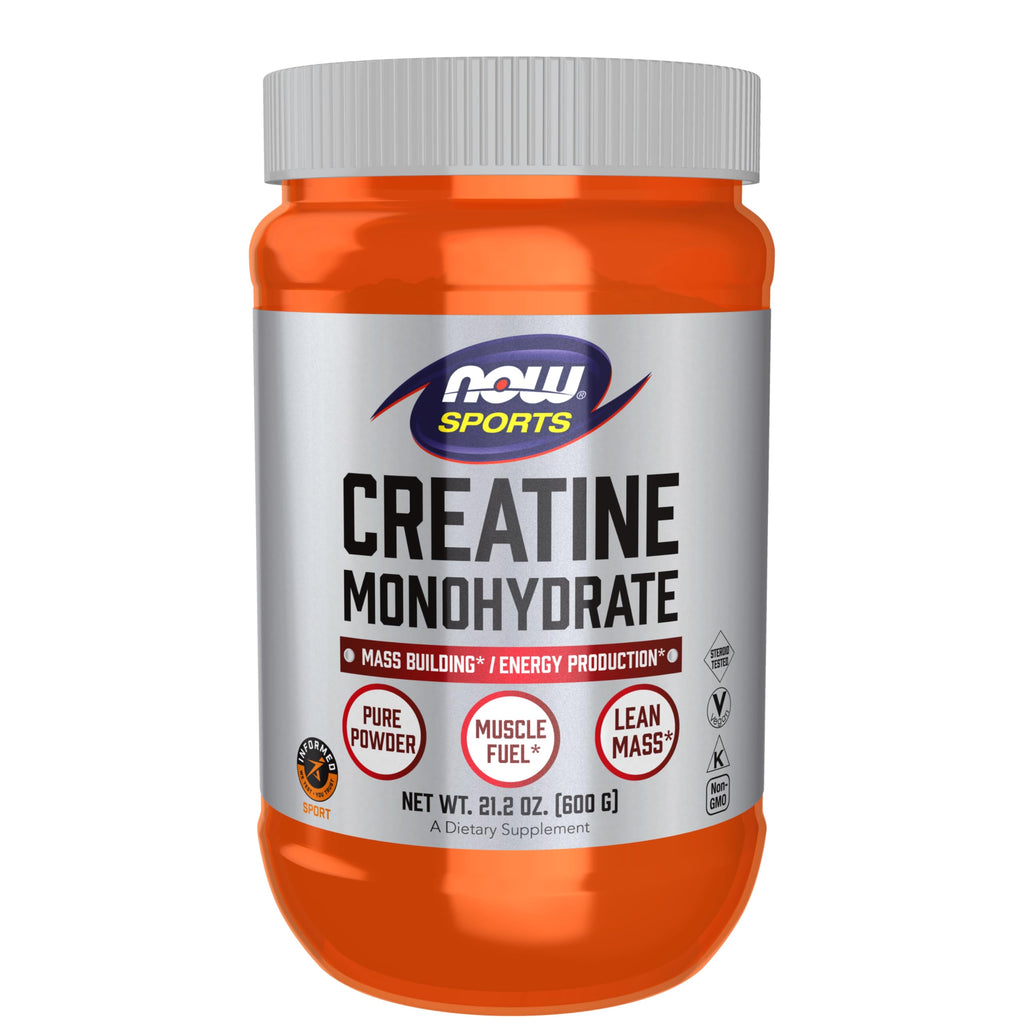 NOW Foods Sports Nutrition, Creatine Monohydrate Powder, Mass Building*/Energy Production*, 8-Ounce