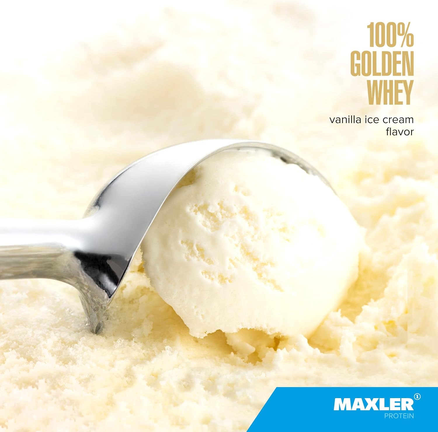 Maxler 100% Golden Whey Protein - 24g of Protein per Serving - Premium Whey Protein Powder for Pre Post Workout - Fast-Absorbing Whey Concentrate, Isolate & Hydrolysate Blend - Vanilla Ice Cream 2 lb