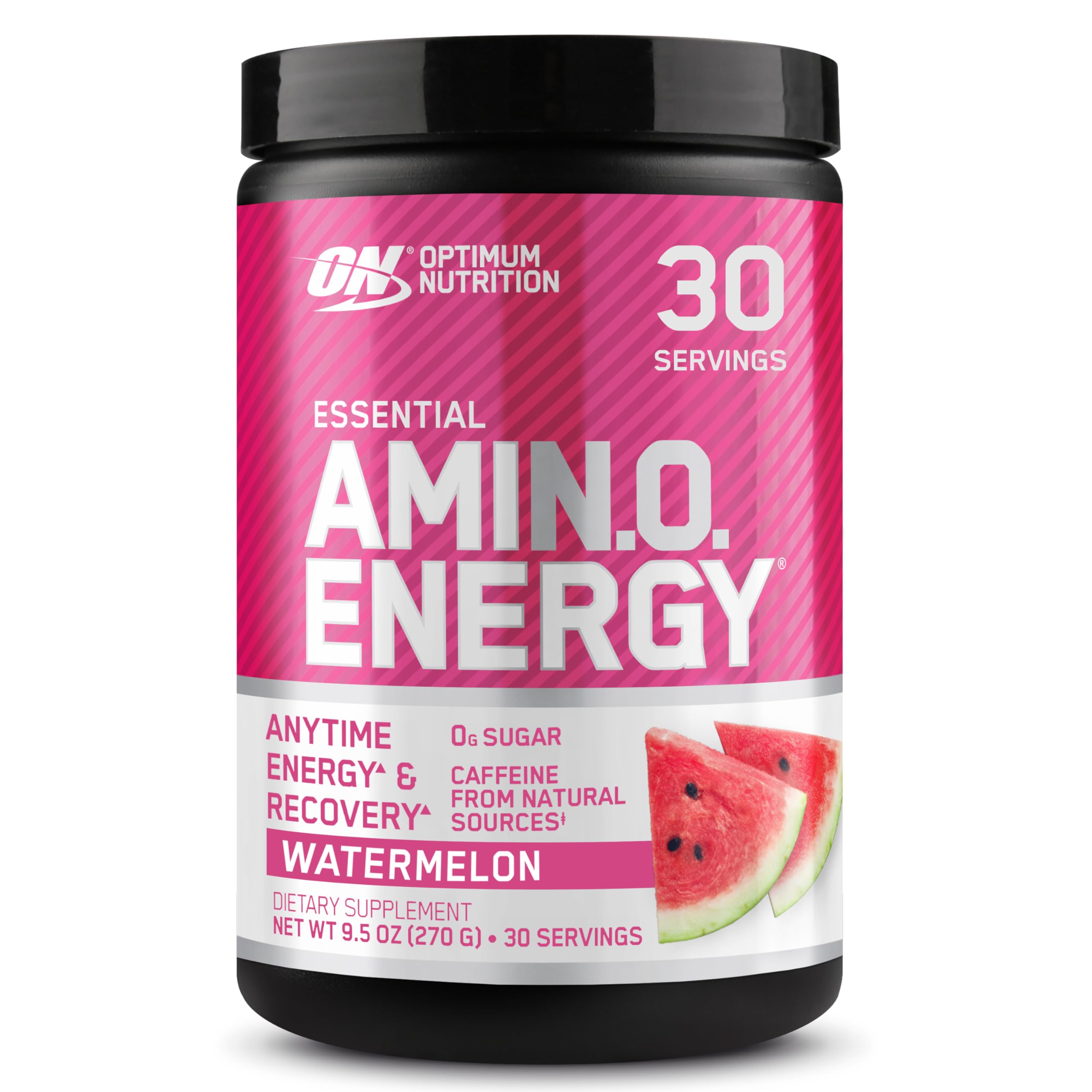 Optimum Nutrition Amino Energy - Pre Workout with Green Tea, BCAA, Amino Acids, Keto Friendly, Green Coffee Extract, Energy Powder - Concord Grape, 30 Servings