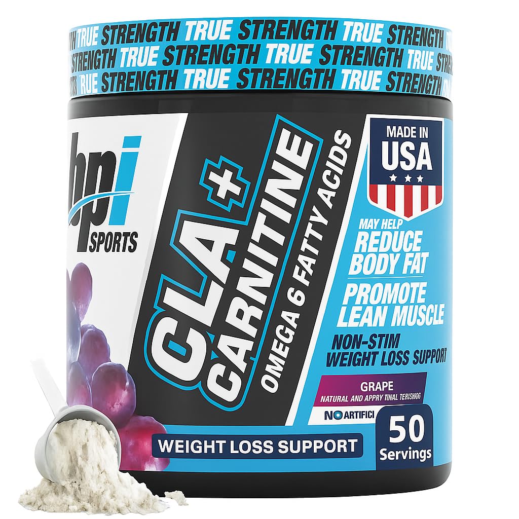 BPI Sports CLA+Carnitine – CLA L Carnitine & Linoleic Acid – L Carnitine Supplement for Weight Loss, Metabolism & Lean Muscle – Caffeine Free – Watermelon Freeze – 50 Servings – 12.34 oz