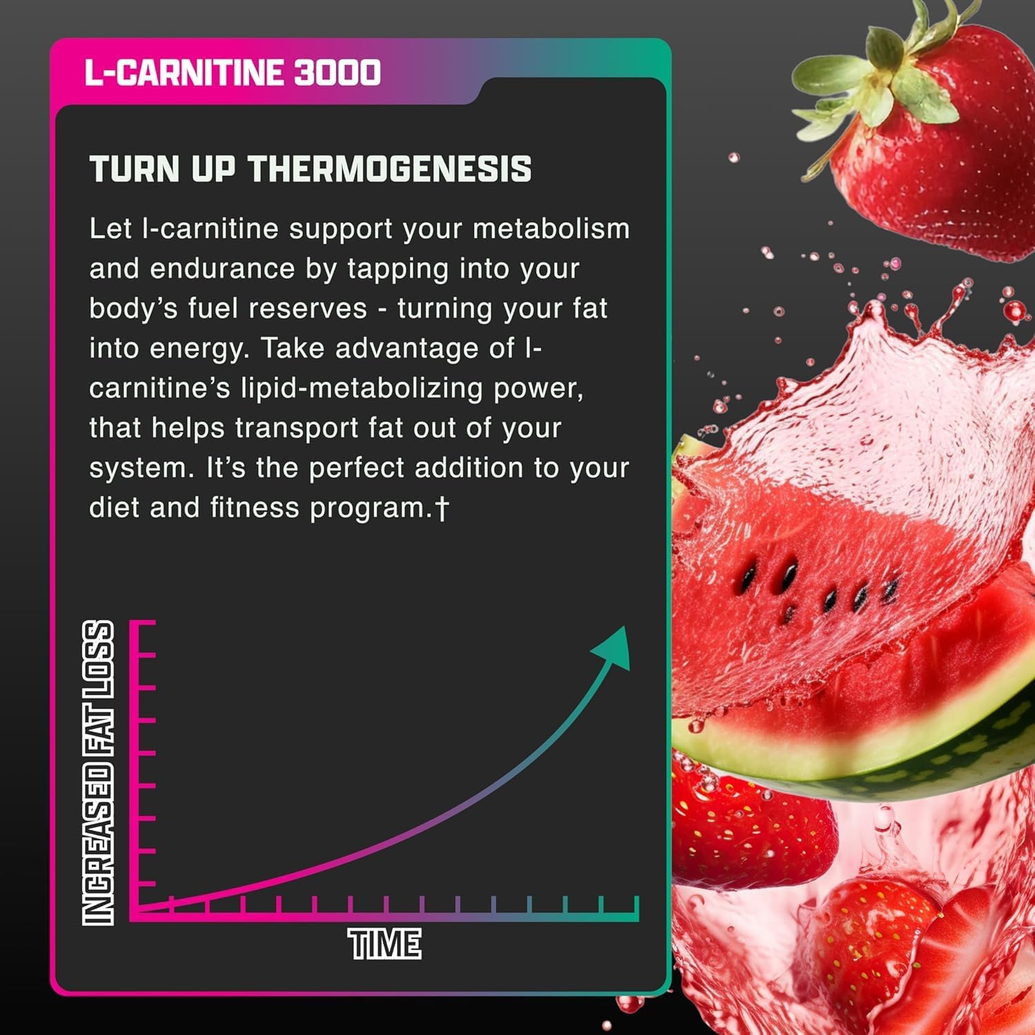 Nutrex Research Liquid Carnitine 3000 | (Strawberry Watermelon) | Premium L Carnitine Liquid, Stimulant Free 31 Servings