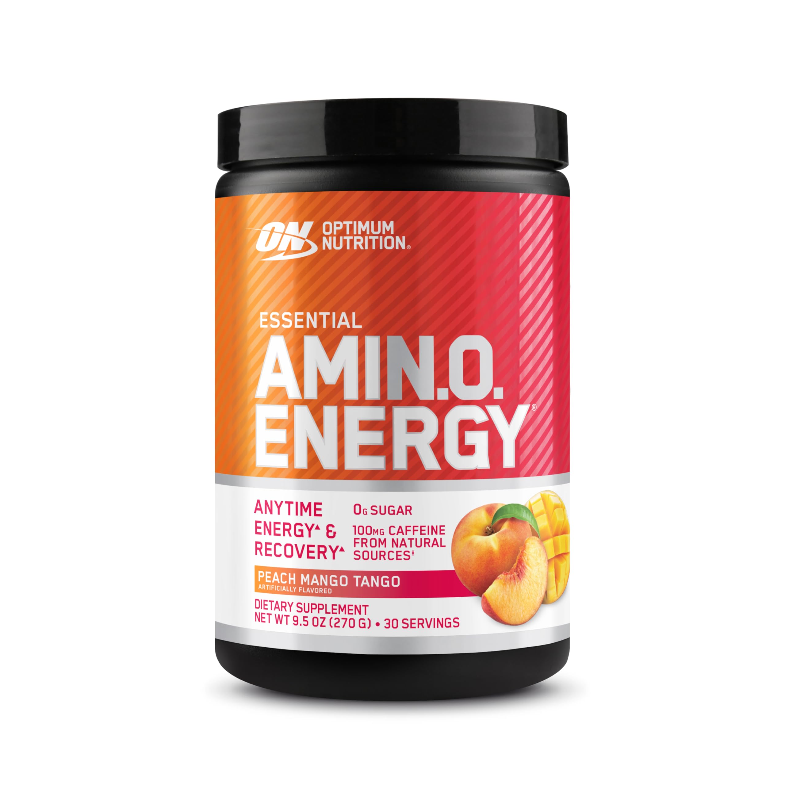Optimum Nutrition Amino Energy - Pre Workout with Green Tea, BCAA, Amino Acids, Keto Friendly, Green Coffee Extract, Energy Powder - Concord Grape, 30 Servings