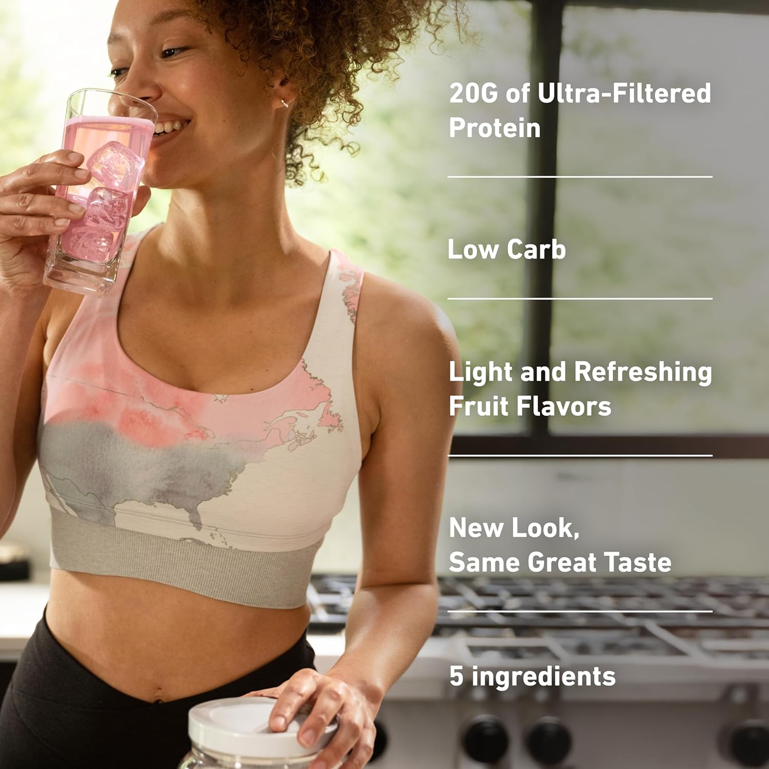 Isopure Clear Whey Isolate Protein Powder, Lactose Free, Gluten Free, Naturally Flavored, Watermelon Lime, 20g Protein Per Serving, 14.1 Oz, 16 Servings (Packaging May Vary)