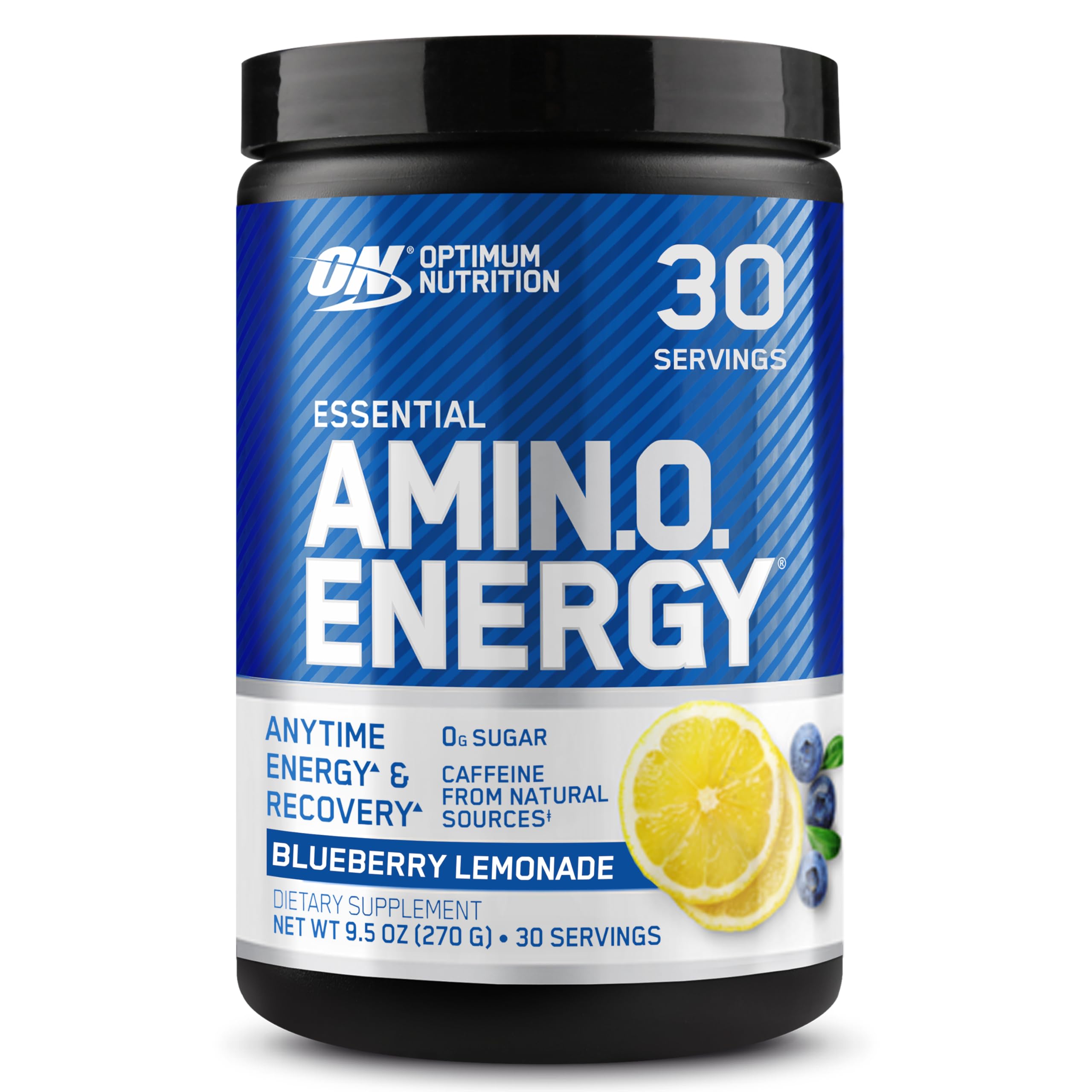 Optimum Nutrition Amino Energy - Pre Workout with Green Tea, BCAA, Amino Acids, Keto Friendly, Green Coffee Extract, Energy Powder - Concord Grape, 30 Servings