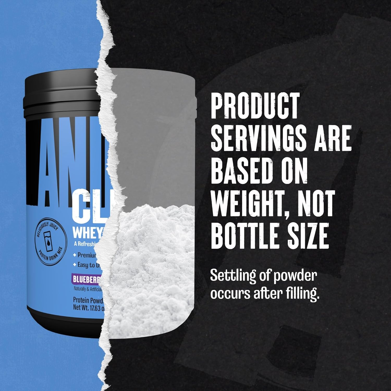 Clear Whey Isolate Protein Powder - Easy to Digest and Mix, 5g BCAA, Deliciously Juicy, Refreshing Anytime Drink for Men and Women, Blueberry Acai 500g (20 Servings)