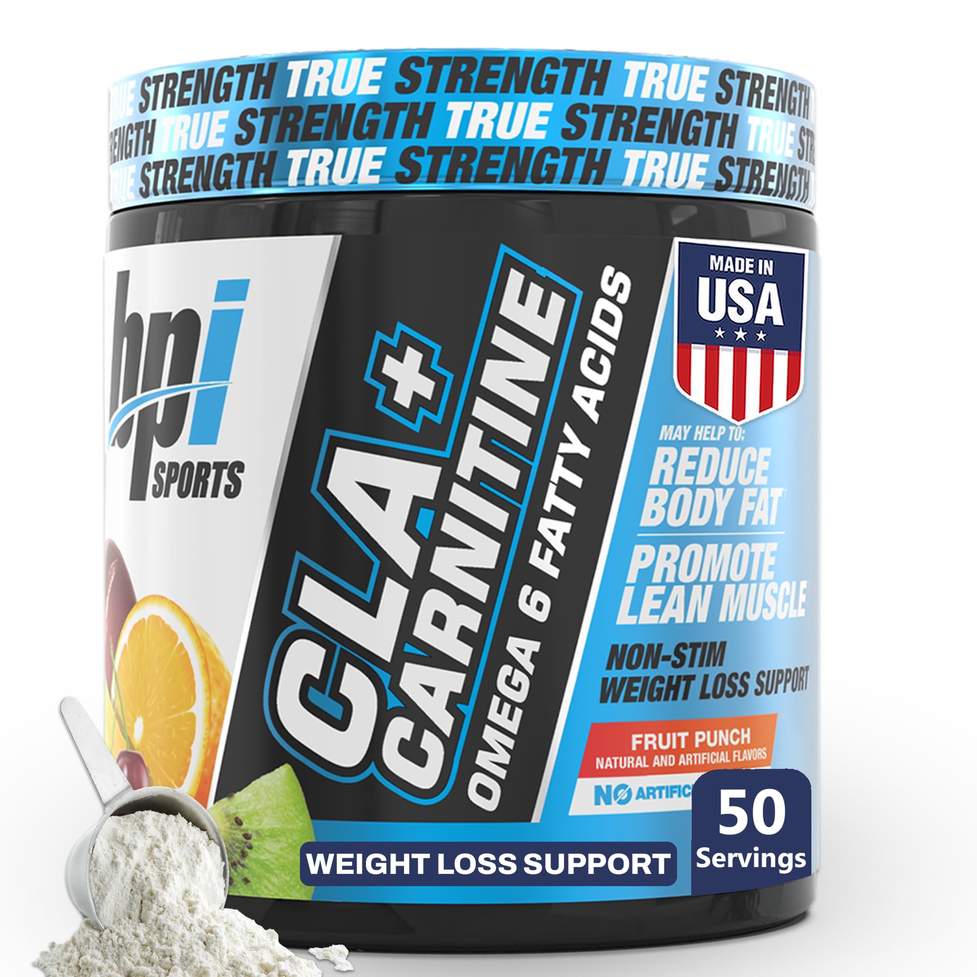 BPI Sports CLA+Carnitine – CLA L Carnitine & Linoleic Acid – L Carnitine Supplement for Weight Loss, Metabolism & Lean Muscle – Caffeine Free – Watermelon Freeze – 50 Servings – 12.34 oz