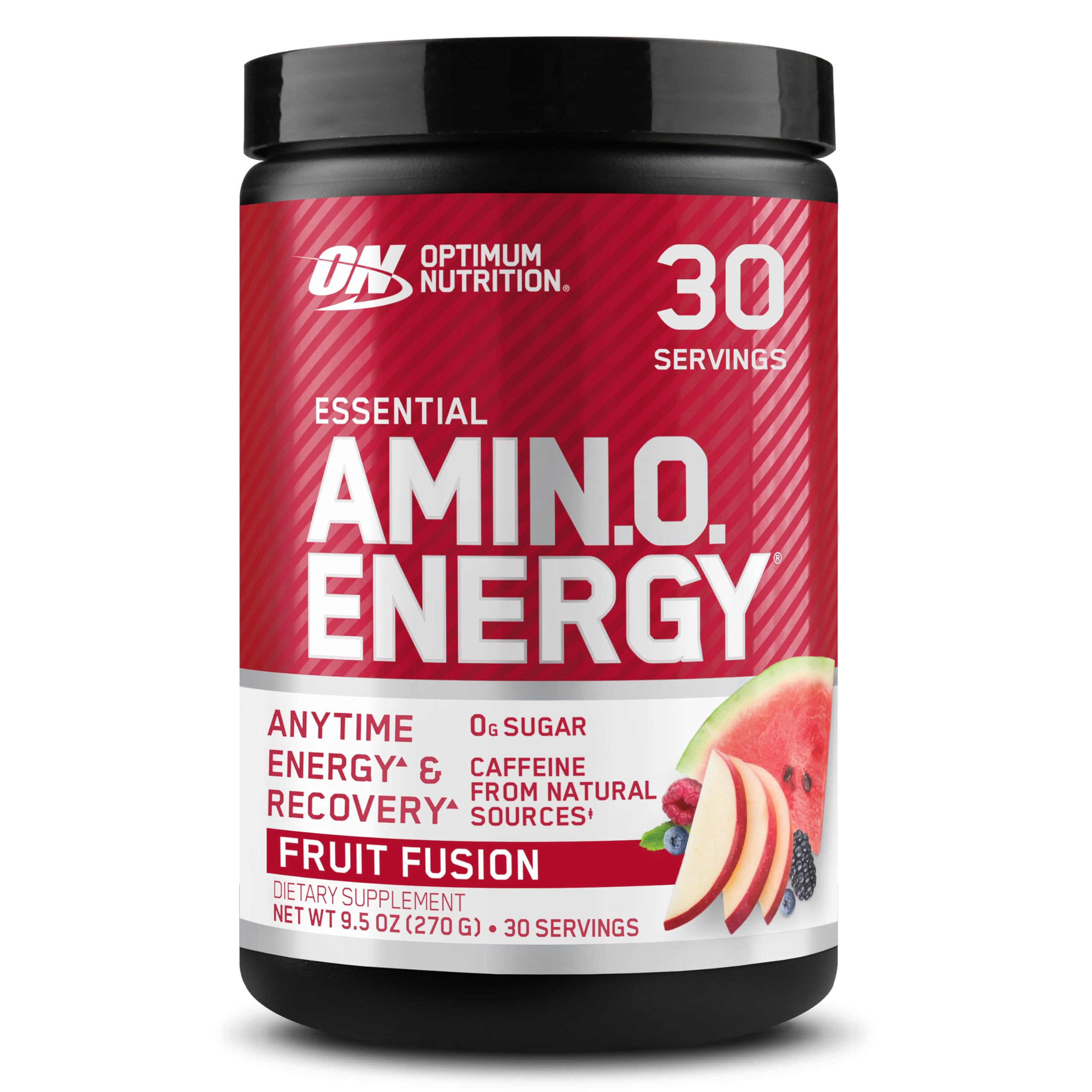 Optimum Nutrition Amino Energy - Pre Workout with Green Tea, BCAA, Amino Acids, Keto Friendly, Green Coffee Extract, Energy Powder - Concord Grape, 30 Servings