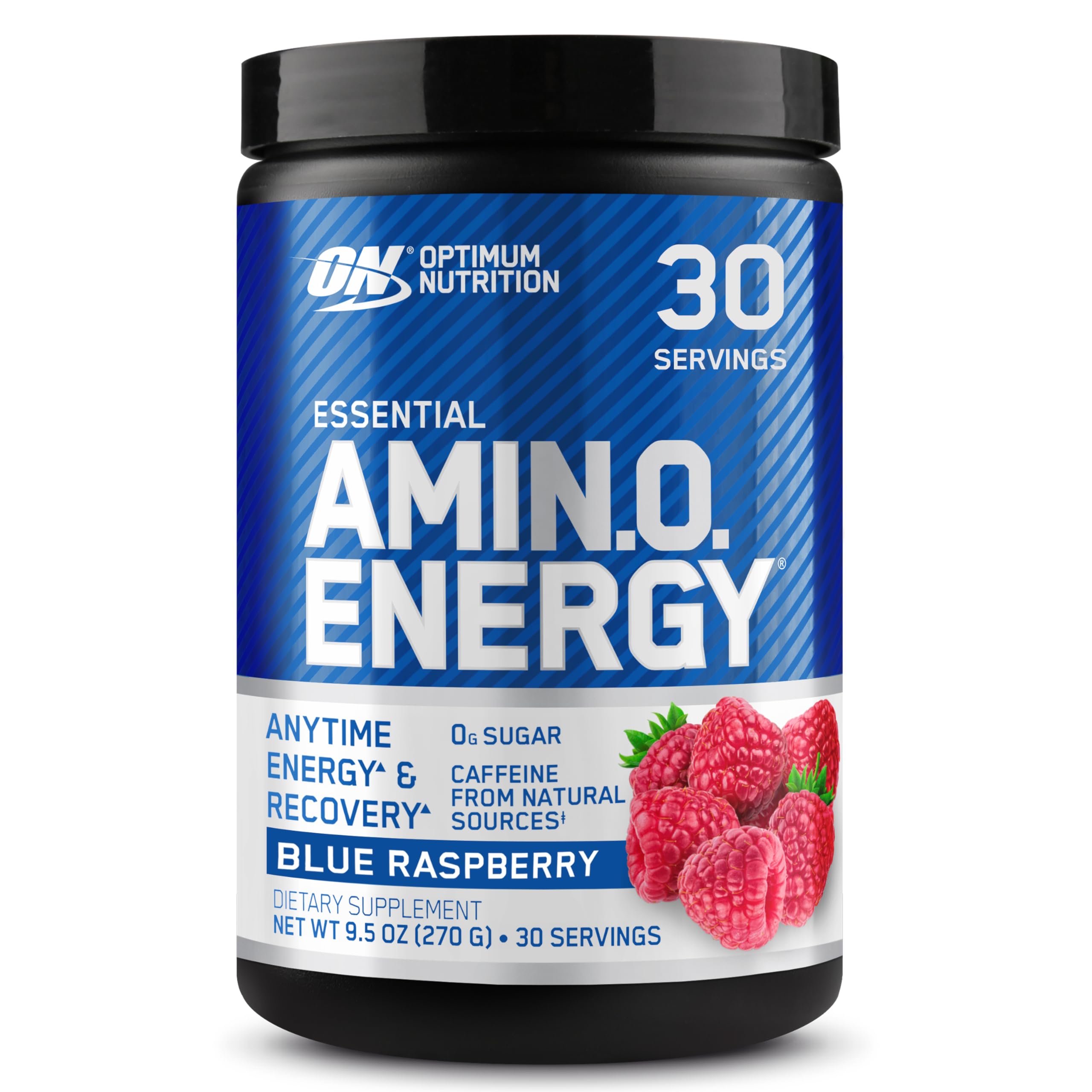 Optimum Nutrition Amino Energy - Pre Workout with Green Tea, BCAA, Amino Acids, Keto Friendly, Green Coffee Extract, Energy Powder - Concord Grape, 30 Servings