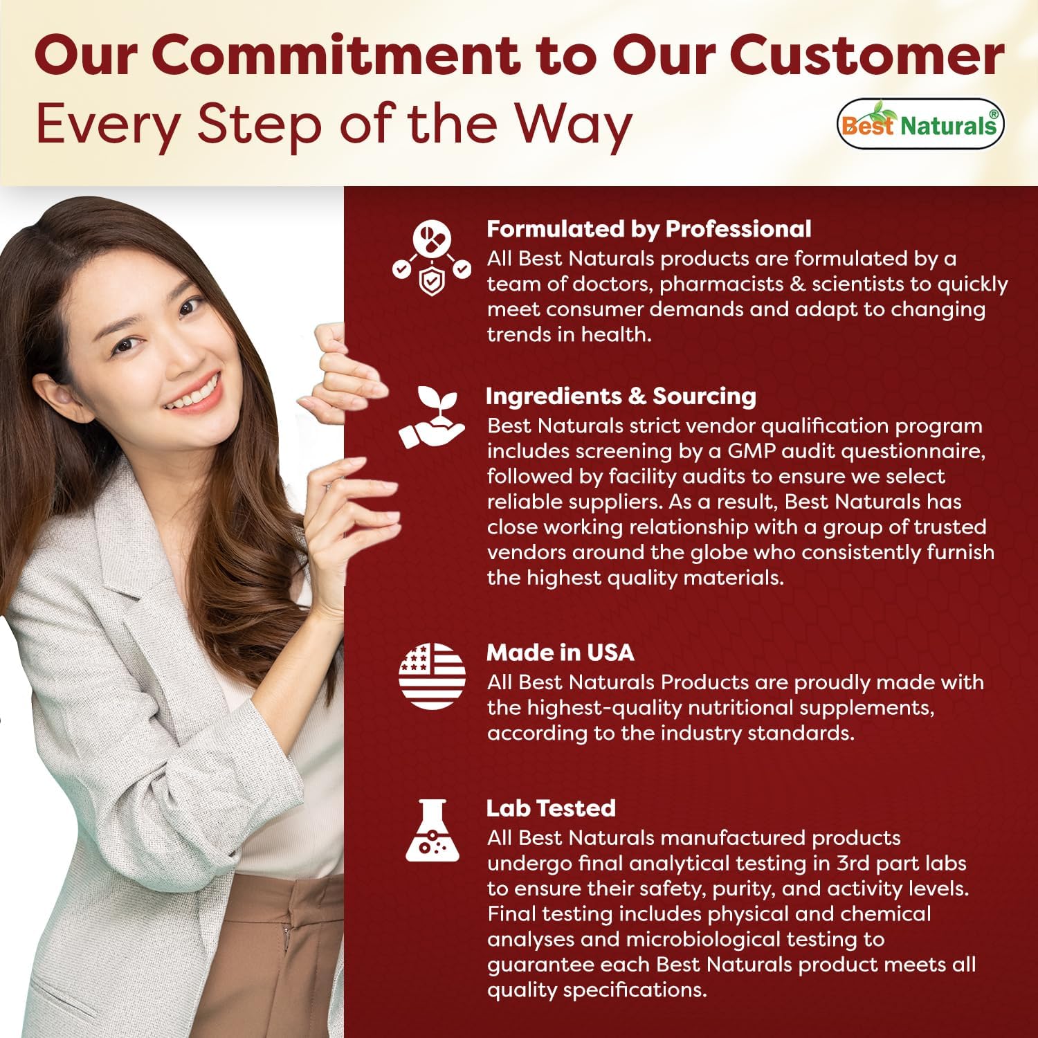 (New Improved Formula) Best Naturals L-Arginine 1000 mg 120 Tablets - Pharmaceutical Grade L Arginine Supplement Promotes Nitric Oxide Synthesis