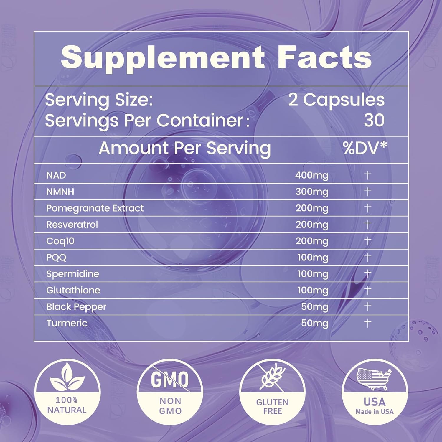 Antioxidants Supplement, 1700MG - 60 Capsulas
