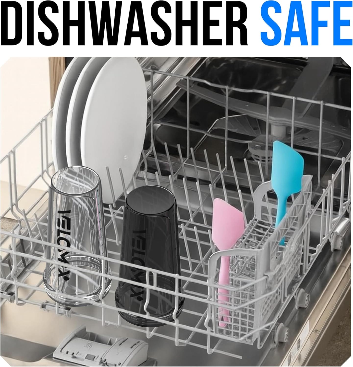 VELOMIX - Paquete de 2 botellas mezcladoras de proteínas de 28 oz