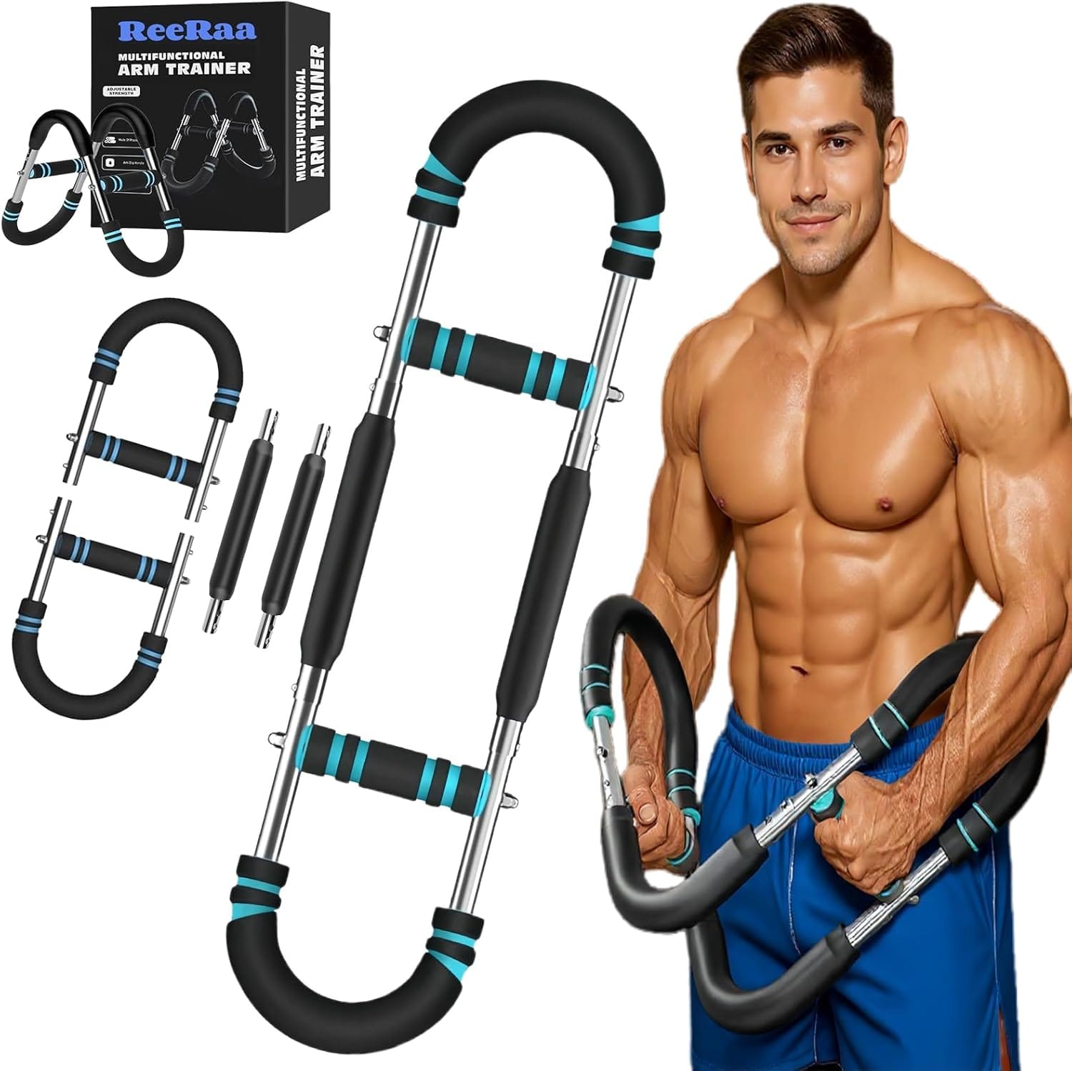 Entrenador de Brazo Twister, Equipo de Entrenamiento de Pecho Ajustable de 40-120 lb