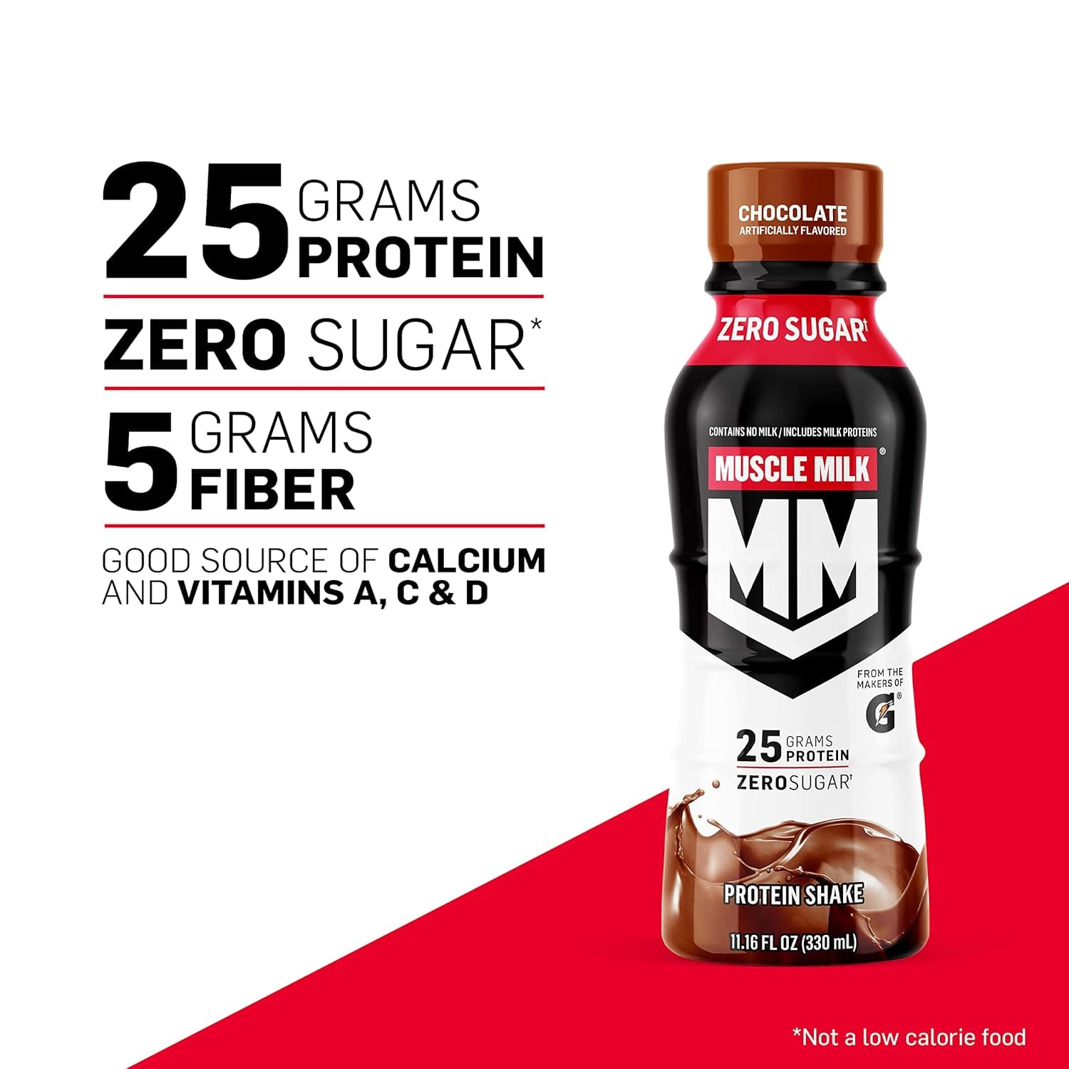 Muscle Milk Batido Genuino, Fresa (paquete de 12)