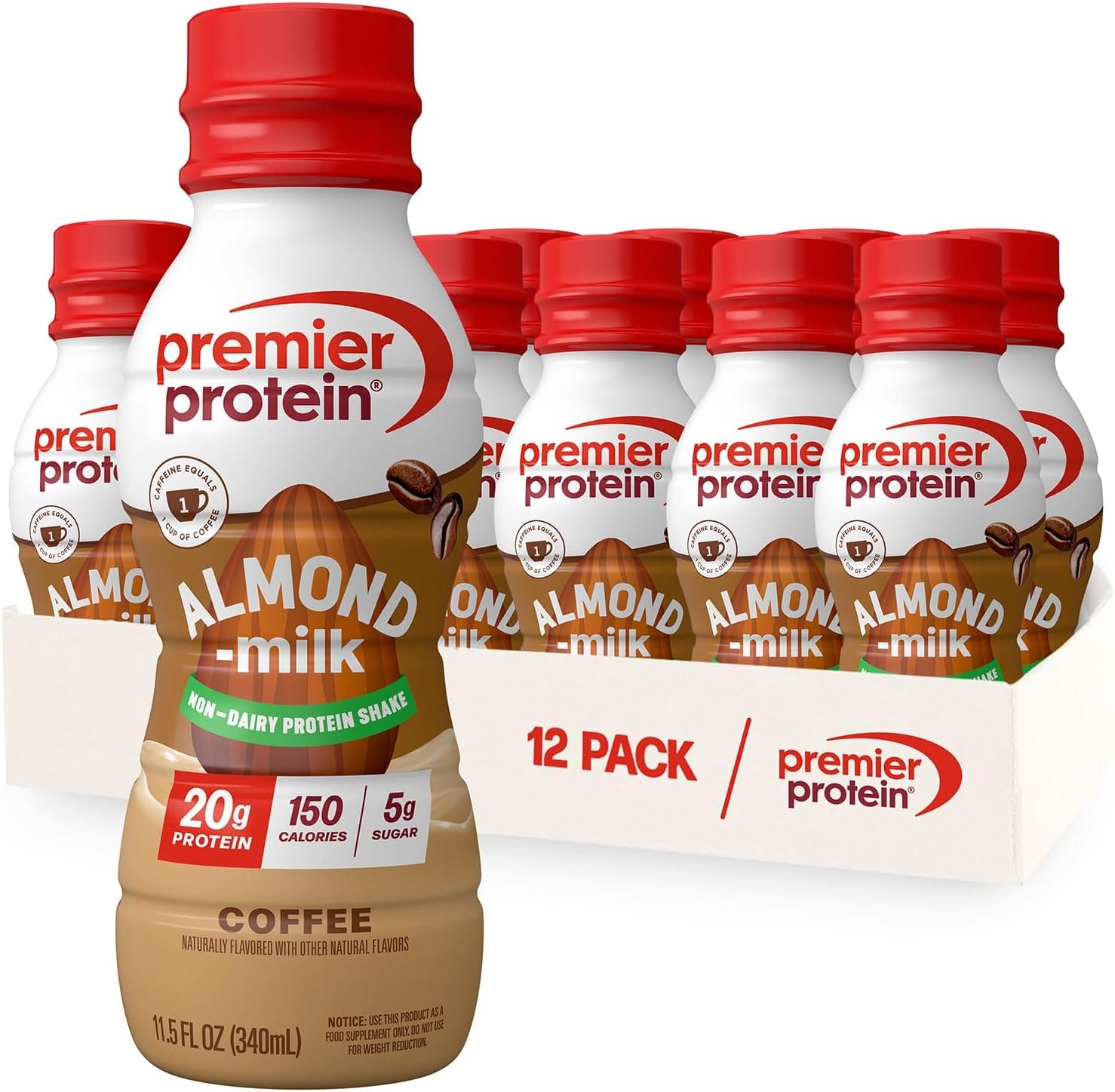Premier Protein Batido de proteínas a base de plantas de leche de almendras - 11.5 Fl oz