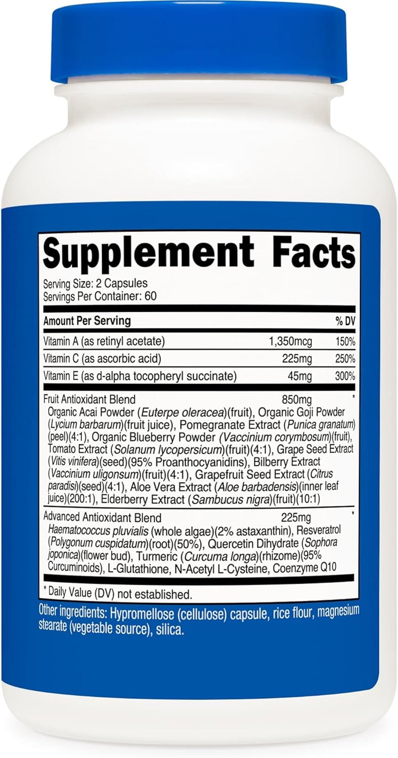 Nutricost Super Antioxidants (1000mg) -  120 Capsulas